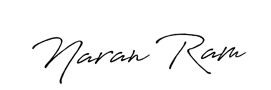 Use a signature maker to create a handwritten signature online. With this signature software, you can design (Antro_Vectra_Bolder) your own signature for name Naran Ram. Naran Ram signature style 7 images and pictures png