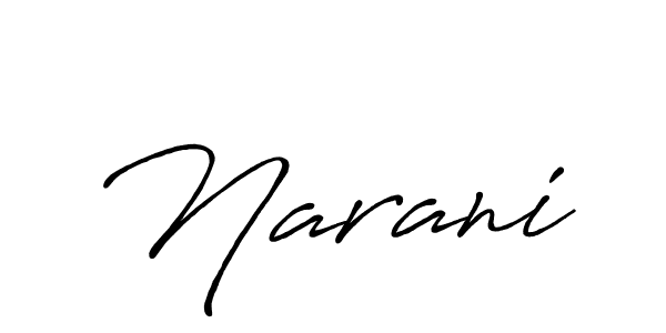 Make a beautiful signature design for name Narani. With this signature (Antro_Vectra_Bolder) style, you can create a handwritten signature for free. Narani signature style 7 images and pictures png