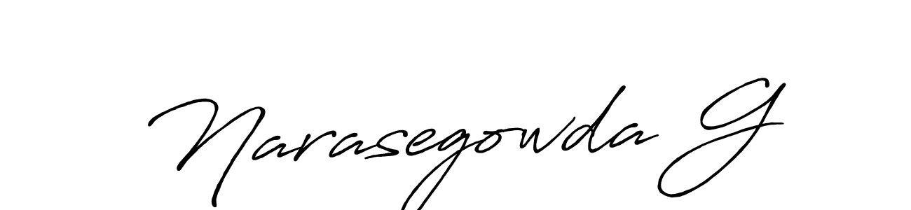 It looks lik you need a new signature style for name Narasegowda G. Design unique handwritten (Antro_Vectra_Bolder) signature with our free signature maker in just a few clicks. Narasegowda G signature style 7 images and pictures png