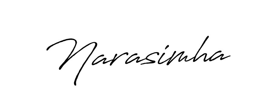 Use a signature maker to create a handwritten signature online. With this signature software, you can design (Antro_Vectra_Bolder) your own signature for name Narasimha. Narasimha signature style 7 images and pictures png