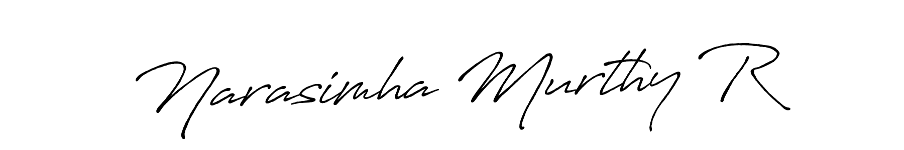 Make a beautiful signature design for name Narasimha Murthy R. Use this online signature maker to create a handwritten signature for free. Narasimha Murthy R signature style 7 images and pictures png