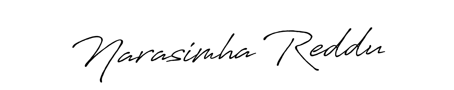 How to make Narasimha Reddu name signature. Use Antro_Vectra_Bolder style for creating short signs online. This is the latest handwritten sign. Narasimha Reddu signature style 7 images and pictures png
