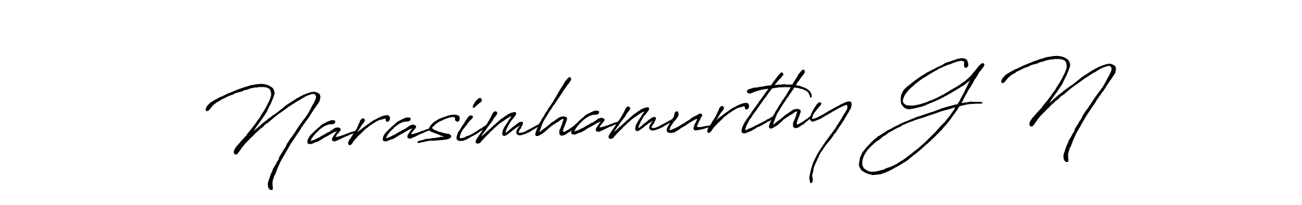 You can use this online signature creator to create a handwritten signature for the name Narasimhamurthy G N. This is the best online autograph maker. Narasimhamurthy G N signature style 7 images and pictures png