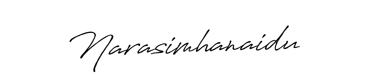 Use a signature maker to create a handwritten signature online. With this signature software, you can design (Antro_Vectra_Bolder) your own signature for name Narasimhanaidu. Narasimhanaidu signature style 7 images and pictures png