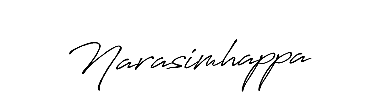 Make a beautiful signature design for name Narasimhappa. With this signature (Antro_Vectra_Bolder) style, you can create a handwritten signature for free. Narasimhappa signature style 7 images and pictures png