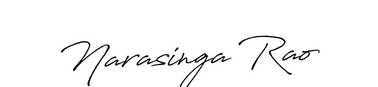 Create a beautiful signature design for name Narasinga Rao. With this signature (Antro_Vectra_Bolder) fonts, you can make a handwritten signature for free. Narasinga Rao signature style 7 images and pictures png