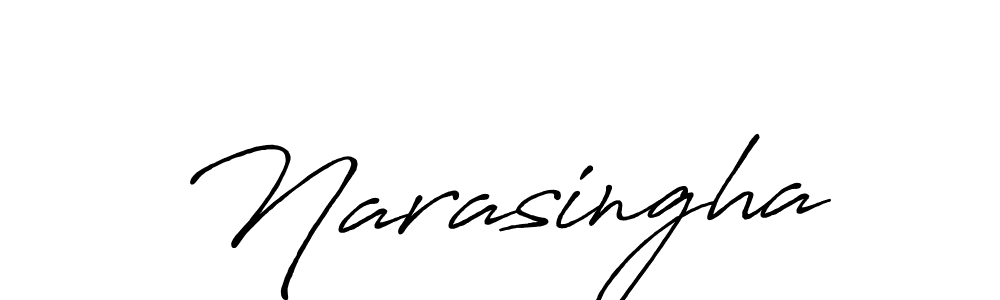 How to make Narasingha name signature. Use Antro_Vectra_Bolder style for creating short signs online. This is the latest handwritten sign. Narasingha signature style 7 images and pictures png