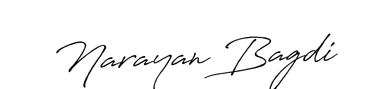 Narayan Bagdi stylish signature style. Best Handwritten Sign (Antro_Vectra_Bolder) for my name. Handwritten Signature Collection Ideas for my name Narayan Bagdi. Narayan Bagdi signature style 7 images and pictures png