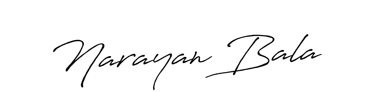 Design your own signature with our free online signature maker. With this signature software, you can create a handwritten (Antro_Vectra_Bolder) signature for name Narayan Bala. Narayan Bala signature style 7 images and pictures png