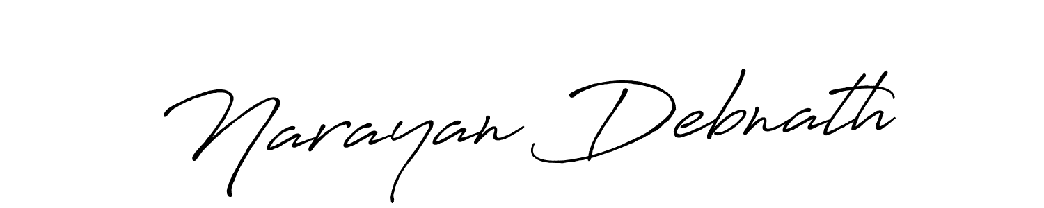 Design your own signature with our free online signature maker. With this signature software, you can create a handwritten (Antro_Vectra_Bolder) signature for name Narayan Debnath. Narayan Debnath signature style 7 images and pictures png