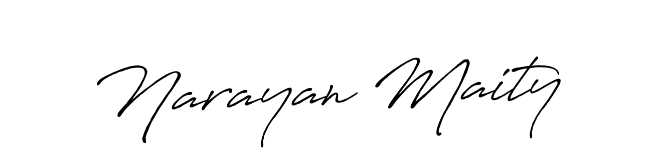 Design your own signature with our free online signature maker. With this signature software, you can create a handwritten (Antro_Vectra_Bolder) signature for name Narayan Maity. Narayan Maity signature style 7 images and pictures png