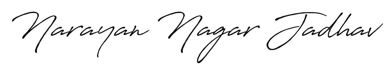 Create an unforgettable impression when signing with Narayan Nagar Jadhav name styled in Antro_Vectra_Bolder typography. 100% free online generator. Narayan Nagar Jadhav signature style 7 images and pictures png