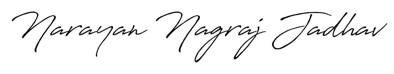 Make your name Narayan Nagraj Jadhav memorable on every contract using Antro_Vectra_Bolder autograph style. Instant transparent background export available. Narayan Nagraj Jadhav signature style 7 images and pictures png
