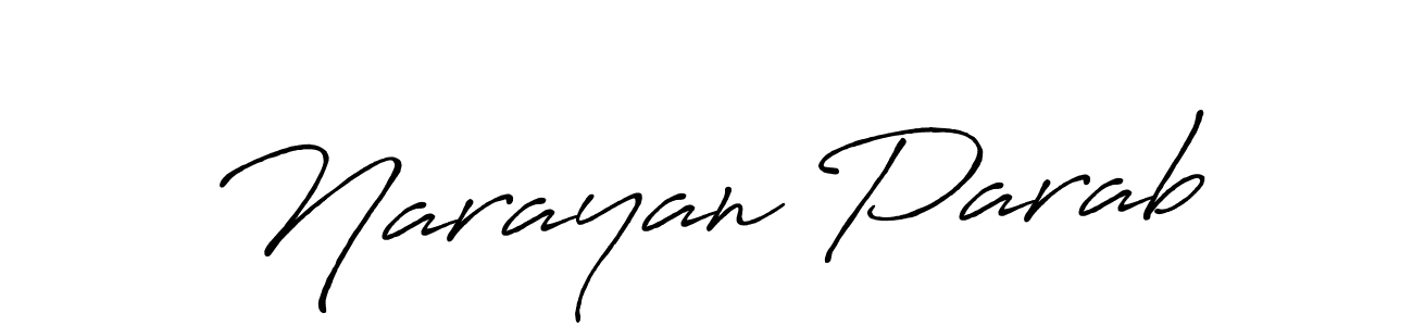 Narayan Parab stylish signature style. Best Handwritten Sign (Antro_Vectra_Bolder) for my name. Handwritten Signature Collection Ideas for my name Narayan Parab. Narayan Parab signature style 7 images and pictures png