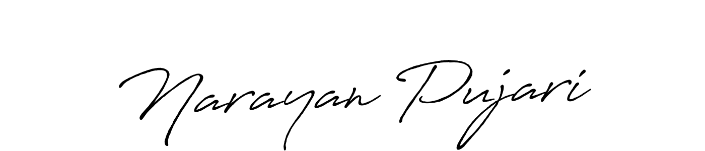It looks lik you need a new signature style for name Narayan Pujari. Design unique handwritten (Antro_Vectra_Bolder) signature with our free signature maker in just a few clicks. Narayan Pujari signature style 7 images and pictures png