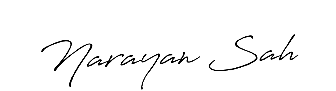 Narayan Sah stylish signature style. Best Handwritten Sign (Antro_Vectra_Bolder) for my name. Handwritten Signature Collection Ideas for my name Narayan Sah. Narayan Sah signature style 7 images and pictures png