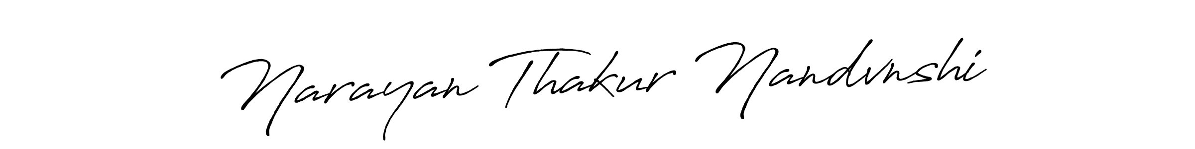 Make a short Narayan Thakur Nandvnshi signature style. Manage your documents anywhere anytime using Antro_Vectra_Bolder. Create and add eSignatures, submit forms, share and send files easily. Narayan Thakur Nandvnshi signature style 7 images and pictures png