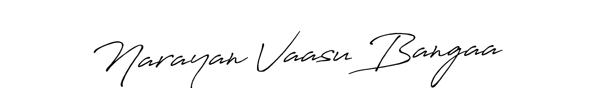 Similarly Antro_Vectra_Bolder is the best handwritten signature design. Signature creator online .You can use it as an online autograph creator for name Narayan Vaasu Bangaa. Narayan Vaasu Bangaa signature style 7 images and pictures png