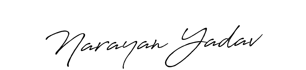 It looks lik you need a new signature style for name Narayan Yadav. Design unique handwritten (Antro_Vectra_Bolder) signature with our free signature maker in just a few clicks. Narayan Yadav signature style 7 images and pictures png
