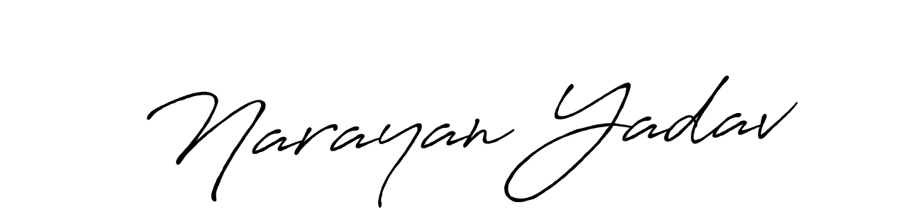 Use a signature maker to create a handwritten signature online. With this signature software, you can design (Antro_Vectra_Bolder) your own signature for name Narayan Yadav. Narayan Yadav signature style 7 images and pictures png