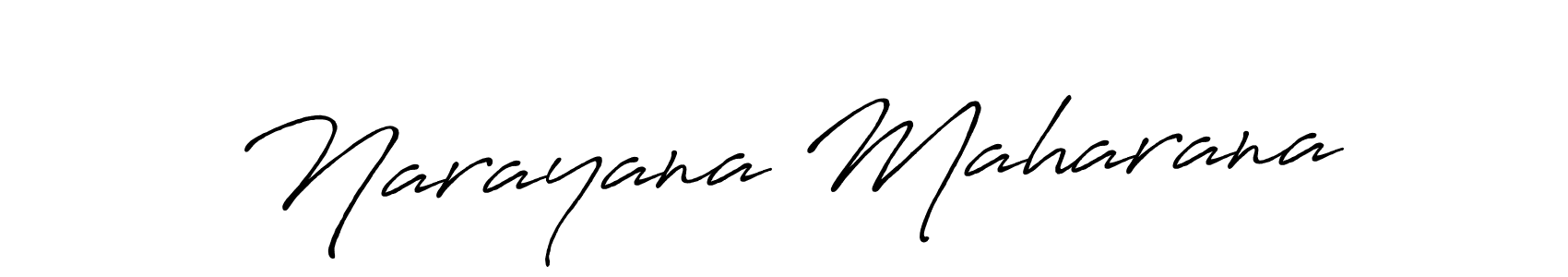 Design your own signature with our free online signature maker. With this signature software, you can create a handwritten (Antro_Vectra_Bolder) signature for name Narayana Maharana. Narayana Maharana signature style 7 images and pictures png