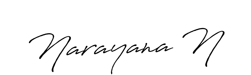 Also You can easily find your signature by using the search form. We will create Narayana N name handwritten signature images for you free of cost using Antro_Vectra_Bolder sign style. Narayana N signature style 7 images and pictures png