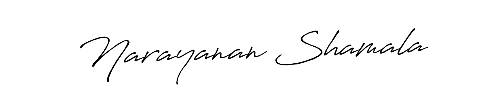 How to make Narayanan Shamala signature? Antro_Vectra_Bolder is a professional autograph style. Create handwritten signature for Narayanan Shamala name. Narayanan Shamala signature style 7 images and pictures png