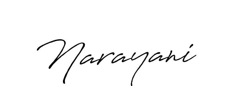 Make a beautiful signature design for name Narayani. With this signature (Antro_Vectra_Bolder) style, you can create a handwritten signature for free. Narayani signature style 7 images and pictures png