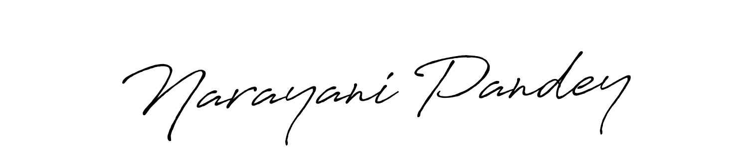 How to make Narayani Pandey signature? Antro_Vectra_Bolder is a professional autograph style. Create handwritten signature for Narayani Pandey name. Narayani Pandey signature style 7 images and pictures png