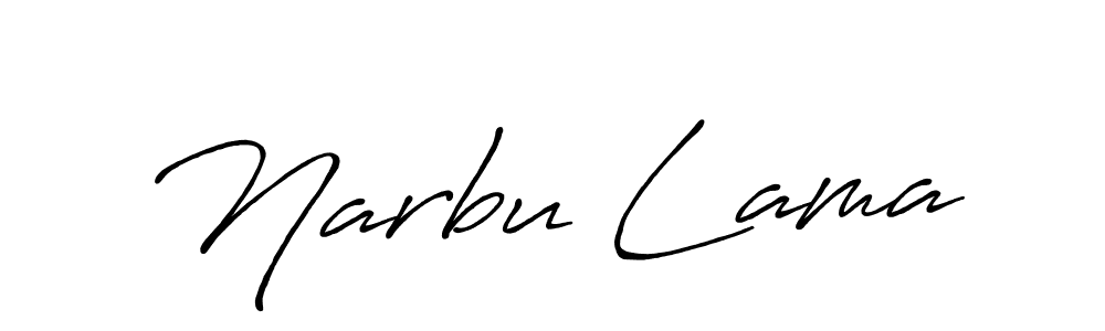 It looks lik you need a new signature style for name Narbu Lama. Design unique handwritten (Antro_Vectra_Bolder) signature with our free signature maker in just a few clicks. Narbu Lama signature style 7 images and pictures png