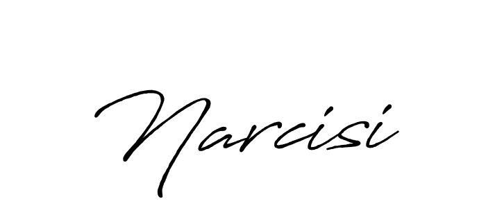 Narcisi stylish signature style. Best Handwritten Sign (Antro_Vectra_Bolder) for my name. Handwritten Signature Collection Ideas for my name Narcisi. Narcisi signature style 7 images and pictures png