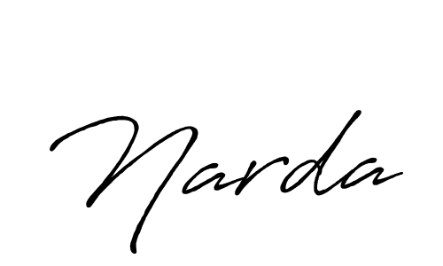 Design your own signature with our free online signature maker. With this signature software, you can create a handwritten (Antro_Vectra_Bolder) signature for name Narda. Narda signature style 7 images and pictures png