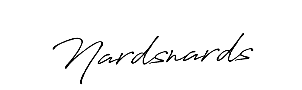 Also we have Nardsnards name is the best signature style. Create professional handwritten signature collection using Antro_Vectra_Bolder autograph style. Nardsnards signature style 7 images and pictures png