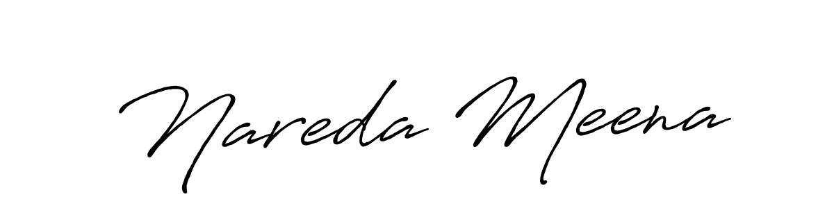 Design your own signature with our free online signature maker. With this signature software, you can create a handwritten (Antro_Vectra_Bolder) signature for name Nareda Meena. Nareda Meena signature style 7 images and pictures png