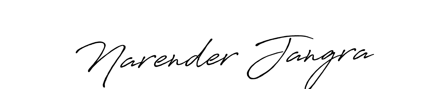 Antro_Vectra_Bolder is a professional signature style that is perfect for those who want to add a touch of class to their signature. It is also a great choice for those who want to make their signature more unique. Get Narender Jangra name to fancy signature for free. Narender Jangra signature style 7 images and pictures png