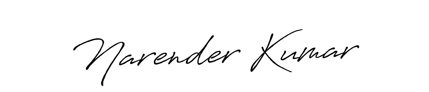 Antro_Vectra_Bolder is a professional signature style that is perfect for those who want to add a touch of class to their signature. It is also a great choice for those who want to make their signature more unique. Get Narender Kumar name to fancy signature for free. Narender Kumar signature style 7 images and pictures png