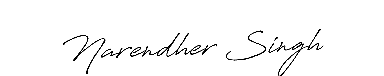Also You can easily find your signature by using the search form. We will create Narendher Singh name handwritten signature images for you free of cost using Antro_Vectra_Bolder sign style. Narendher Singh signature style 7 images and pictures png