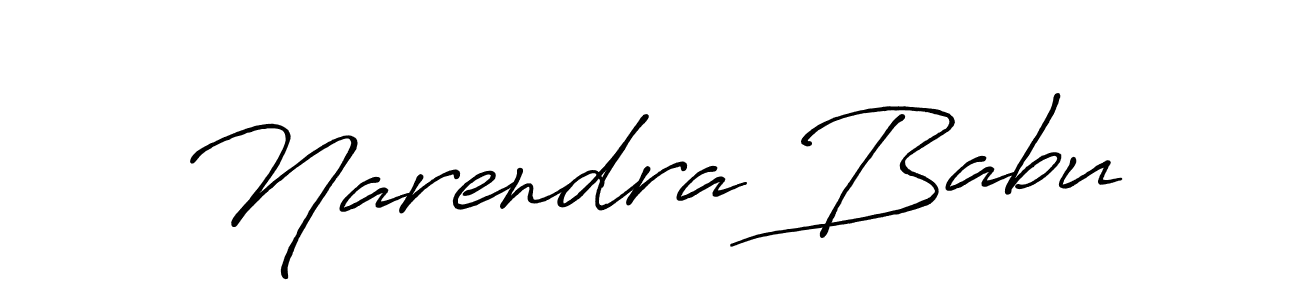 Narendra Babu stylish signature style. Best Handwritten Sign (Antro_Vectra_Bolder) for my name. Handwritten Signature Collection Ideas for my name Narendra Babu. Narendra Babu signature style 7 images and pictures png