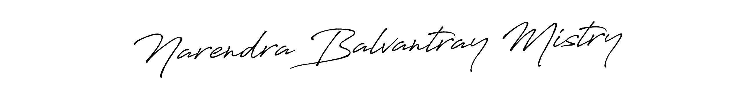 How to make Narendra Balvantray Mistry name signature. Use Antro_Vectra_Bolder style for creating short signs online. This is the latest handwritten sign. Narendra Balvantray Mistry signature style 7 images and pictures png