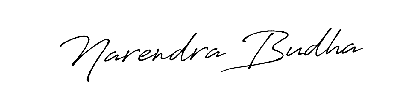 Use a signature maker to create a handwritten signature online. With this signature software, you can design (Antro_Vectra_Bolder) your own signature for name Narendra Budha. Narendra Budha signature style 7 images and pictures png