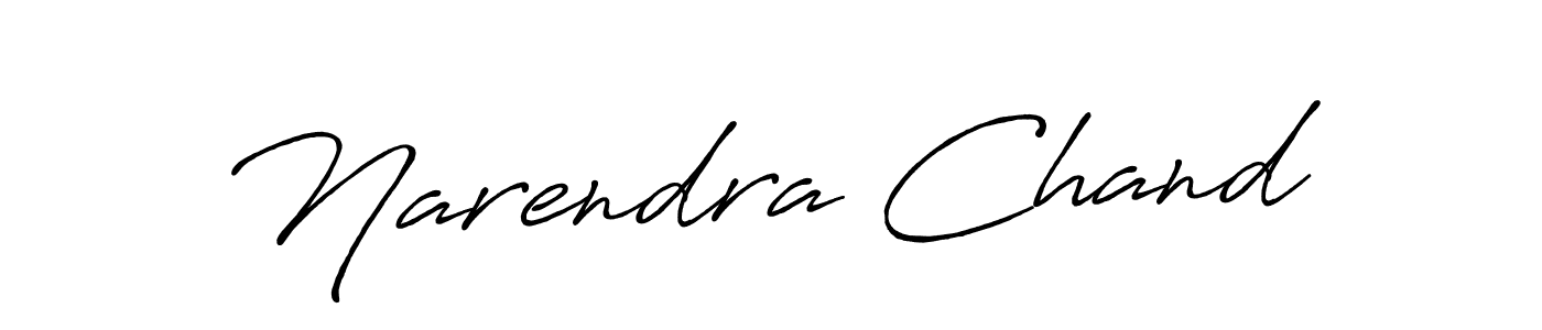 How to make Narendra Chand name signature. Use Antro_Vectra_Bolder style for creating short signs online. This is the latest handwritten sign. Narendra Chand signature style 7 images and pictures png