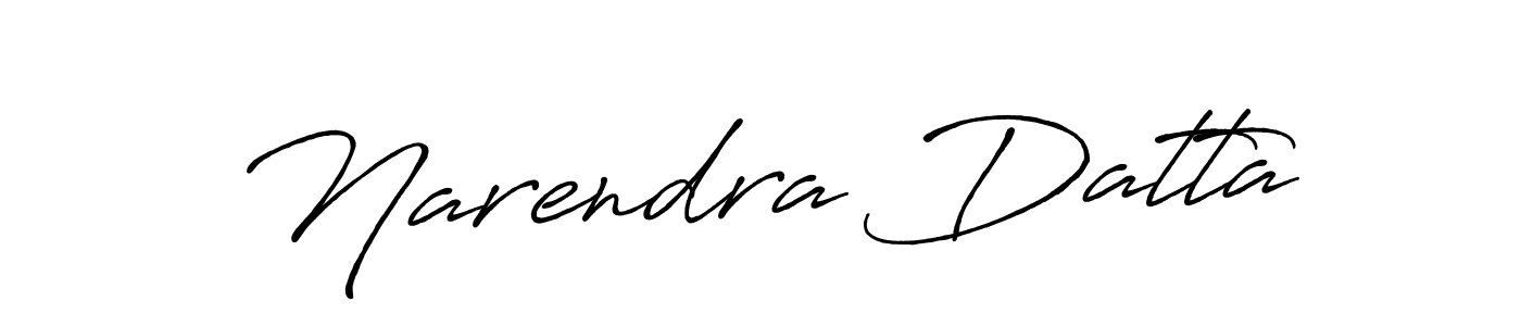 How to make Narendra Datta name signature. Use Antro_Vectra_Bolder style for creating short signs online. This is the latest handwritten sign. Narendra Datta signature style 7 images and pictures png