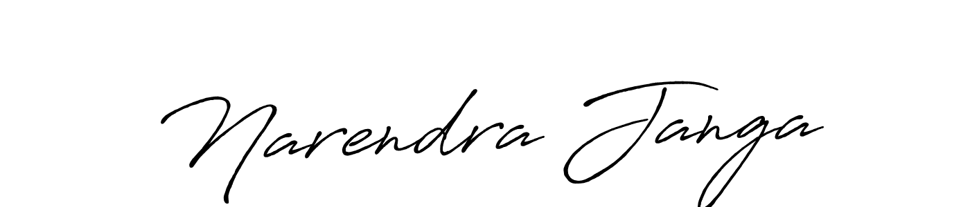 Use a signature maker to create a handwritten signature online. With this signature software, you can design (Antro_Vectra_Bolder) your own signature for name Narendra Janga. Narendra Janga signature style 7 images and pictures png