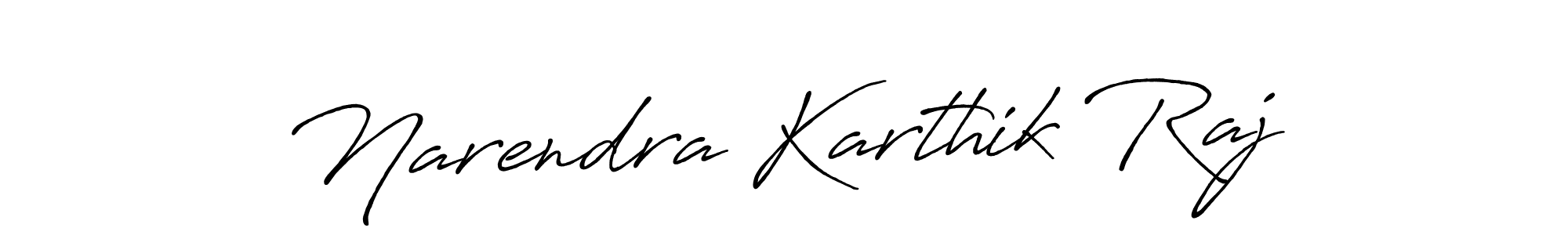 Design your own signature with our free online signature maker. With this signature software, you can create a handwritten (Antro_Vectra_Bolder) signature for name Narendra Karthik Raj. Narendra Karthik Raj signature style 7 images and pictures png