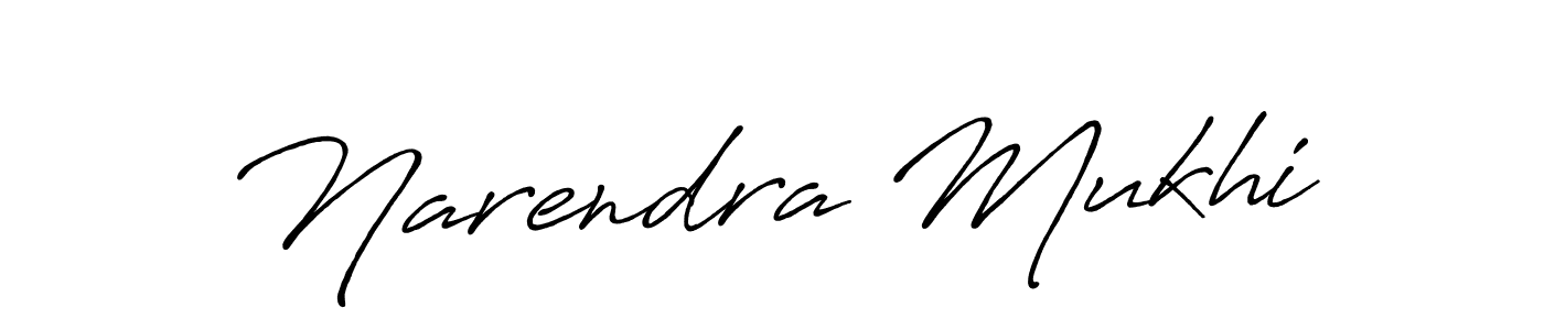 Create a beautiful signature design for name Narendra Mukhi. With this signature (Antro_Vectra_Bolder) fonts, you can make a handwritten signature for free. Narendra Mukhi signature style 7 images and pictures png