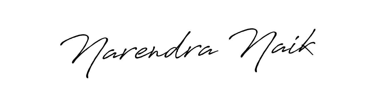 How to make Narendra Naik name signature. Use Antro_Vectra_Bolder style for creating short signs online. This is the latest handwritten sign. Narendra Naik signature style 7 images and pictures png