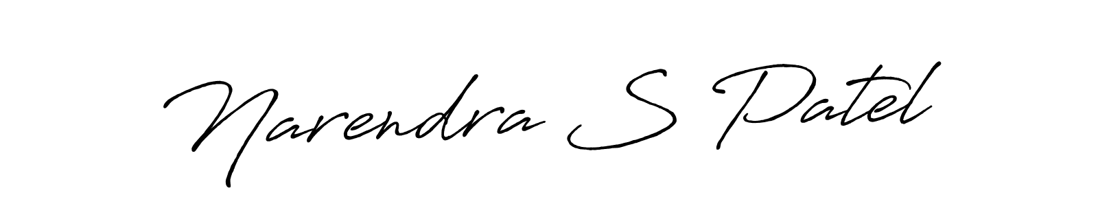 How to make Narendra S Patel signature? Antro_Vectra_Bolder is a professional autograph style. Create handwritten signature for Narendra S Patel name. Narendra S Patel signature style 7 images and pictures png