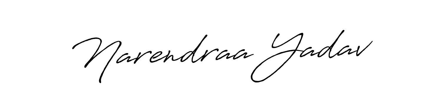 Narendraa Yadav stylish signature style. Best Handwritten Sign (Antro_Vectra_Bolder) for my name. Handwritten Signature Collection Ideas for my name Narendraa Yadav. Narendraa Yadav signature style 7 images and pictures png