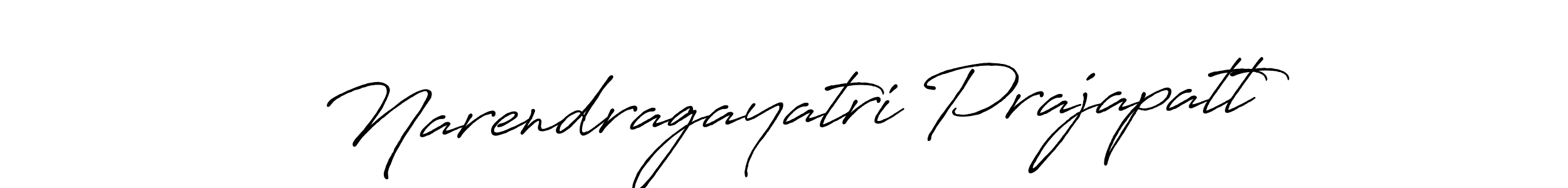 Make a beautiful signature design for name Narendragayatri Prajapatt. With this signature (Antro_Vectra_Bolder) style, you can create a handwritten signature for free. Narendragayatri Prajapatt signature style 7 images and pictures png