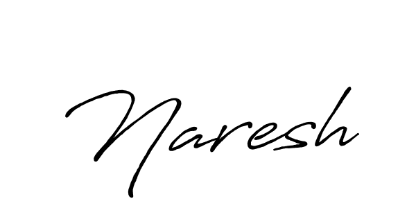 How to make Naresh signature? Antro_Vectra_Bolder is a professional autograph style. Create handwritten signature for Naresh name. Naresh signature style 7 images and pictures png